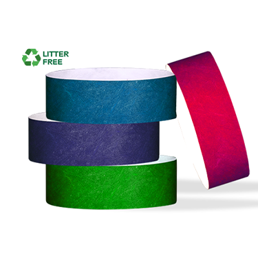 Litter Free 1" Tyvek® Wristbands