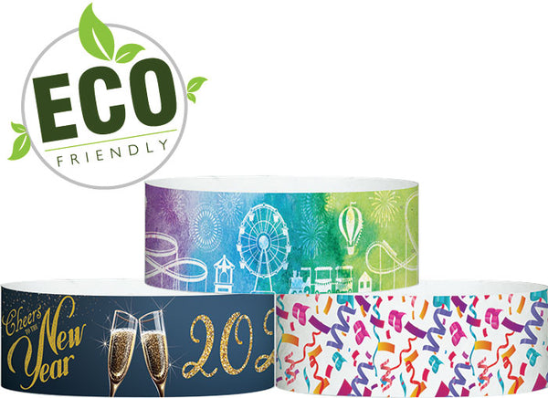 3/4" X 10" ECO Galaxy Wristband, Dynamic Full Color Patterns