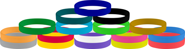 Silicone Solid Wristbands