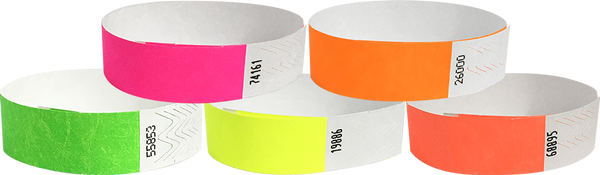 A Tyvek® 3/4" Solid Combo Pack 2 Wristbands