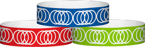 A Tyvek® 3/4" X 10" Coil Wristbands