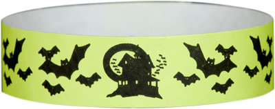 A Tyvek® 3/4" X 10" Bats wristband