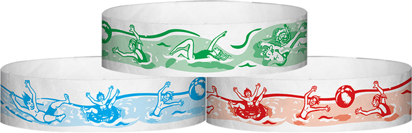 A Tyvek® 3/4" X 10" Splash Wristbands