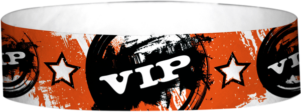 Tyvek® 3/4" x 10" VIP Vintage pattern wristbands