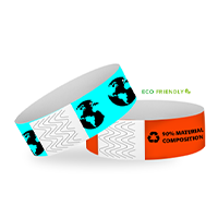 Custom Eco-Galaxy 1" x 10" One Color Wristbands