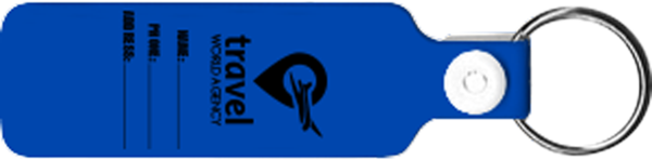 Custom Vinyl One Color Imprint Key Tags