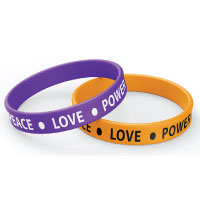 Custom Silicone One Color Imprint Wristbands